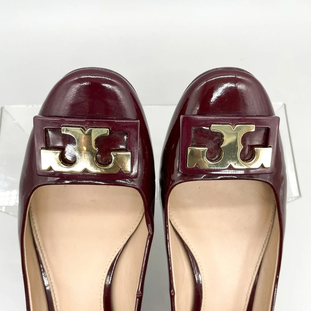 Tory Burch burgundy wine
